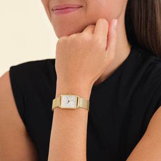 E Boxy Xs White Sunray Mesh Gold - AngraBech
