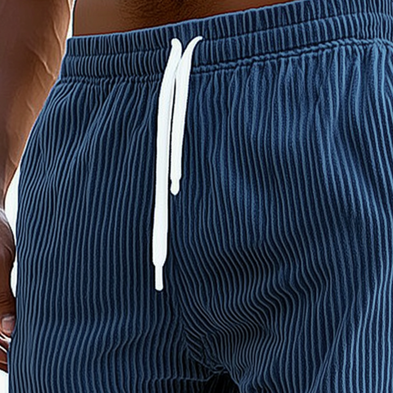 Mens Summer Casual Corduroy Lace Up Sports Shorts Mta0924f4u