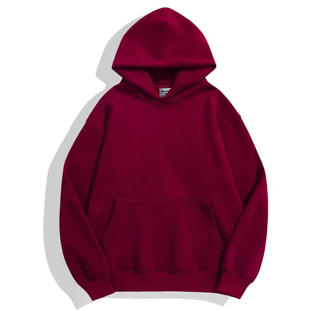 Basic Heavyweight Fleece Hooded Sweatshirt - AngraBech