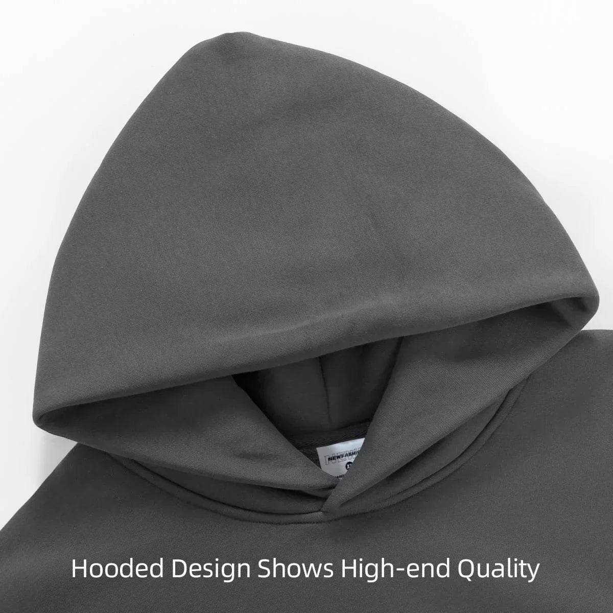 Basic Heavyweight Fleece Hooded Sweatshirt - AngraBech