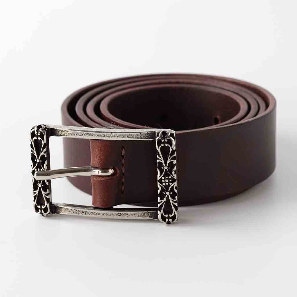 Chocolate Leaer Womens Belt Savia By Kseta - AngraBech