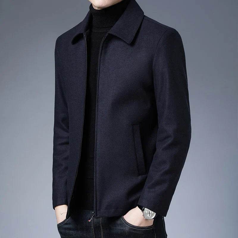 Classic Lapel Short Windbreaker Jaet - AngraBech