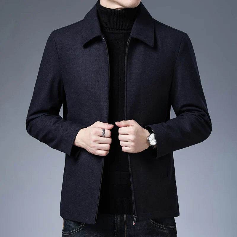 Classic Lapel Short Windbreaker Jaet - AngraBech