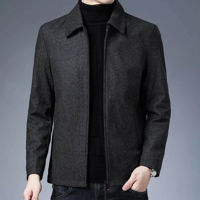 Classic Lapel Short Windbreaker Jaet - AngraBech