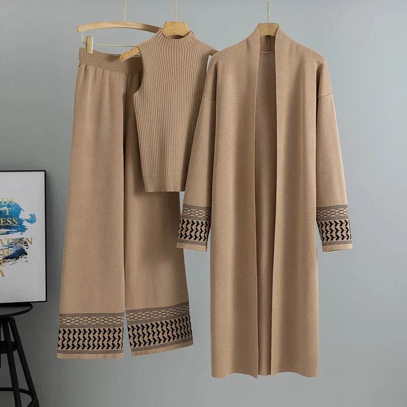 Fashionable Ree Piece Knitted Lounge Set - AngraBech