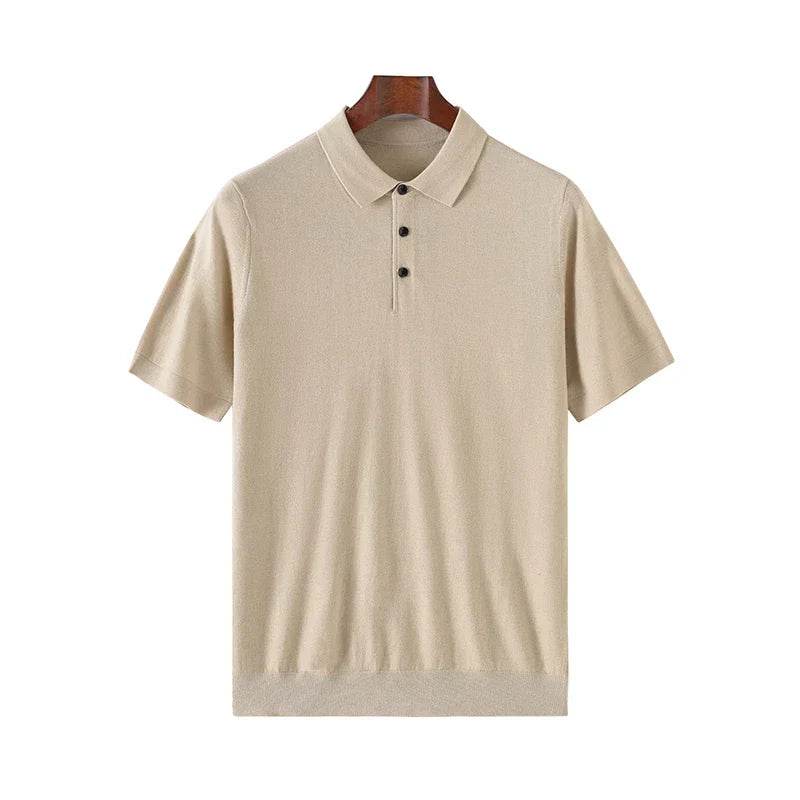 Fine Spun Wool Polo Collar Shirt - AngraBech