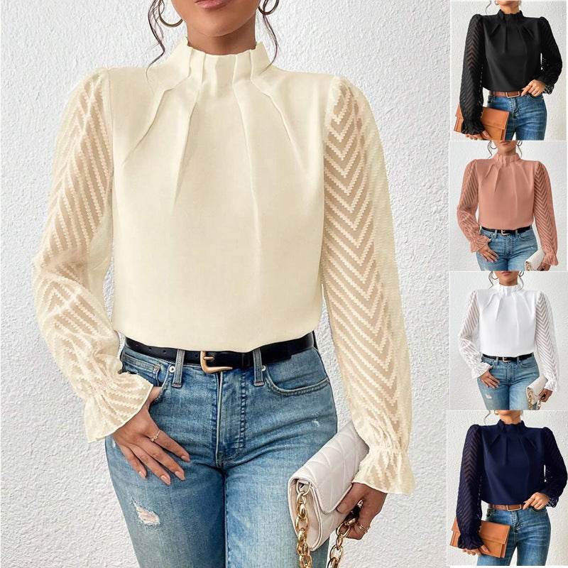 High Ne Lantern Sleeve Blouse - AngraBech