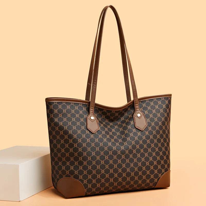 Large Retro Shoulder Tote Bag - AngraBech