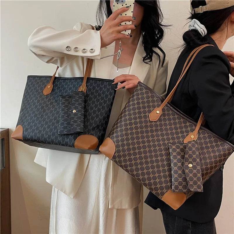 Large Retro Shoulder Tote Bag - AngraBech