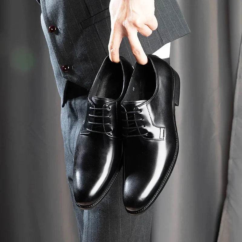 Mens Classic Leaer Dress Shoes 1 - AngraBech