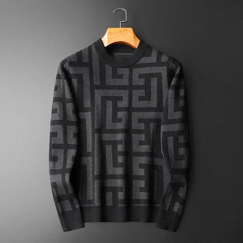 Luxury Wool Pullover Mens Sweater - AngraBech
