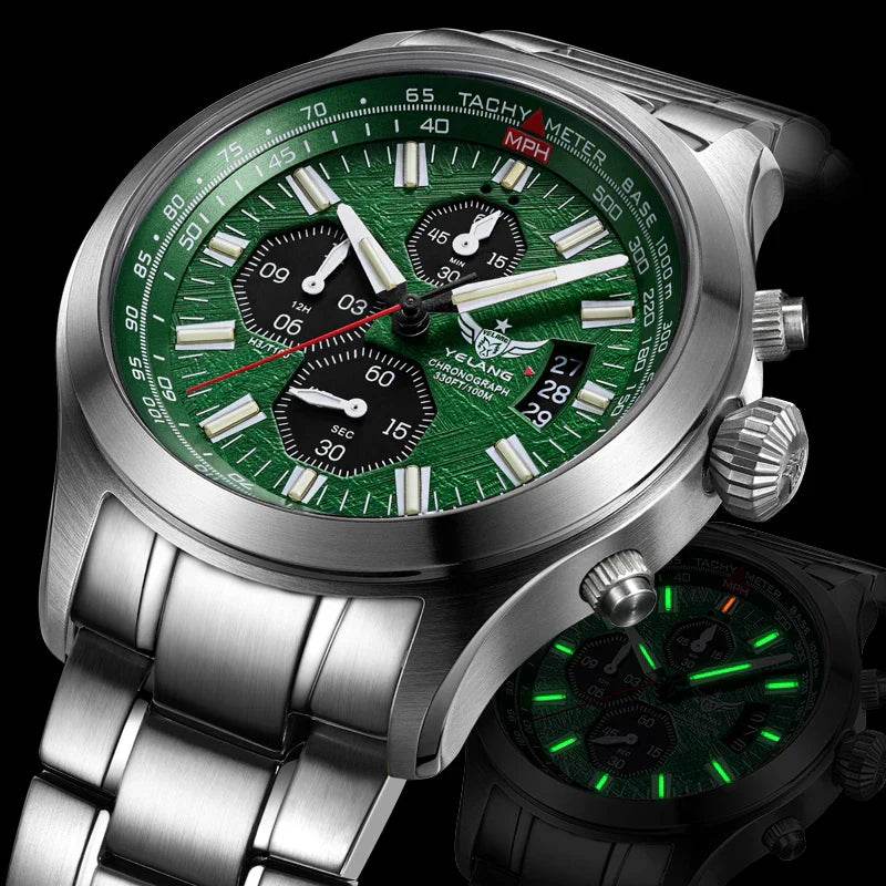 Luxury Quartz Chronograph Diving Watch - AngraBech