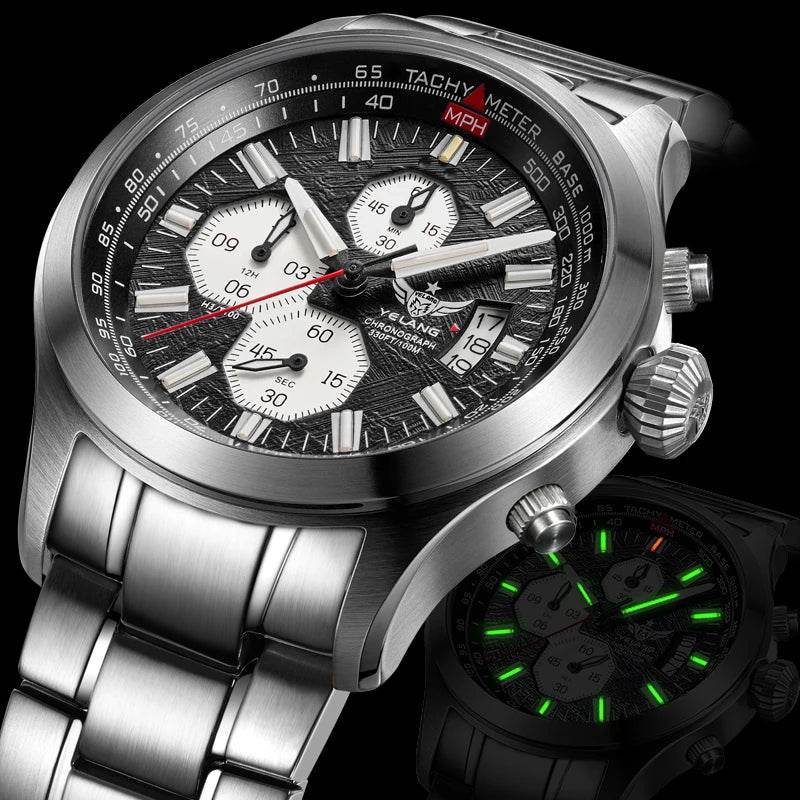 Luxury Quartz Chronograph Diving Watch - AngraBech