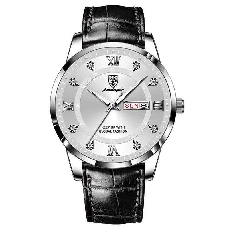 Luxury Waterproof Leaer Quartz Watch - AngraBech