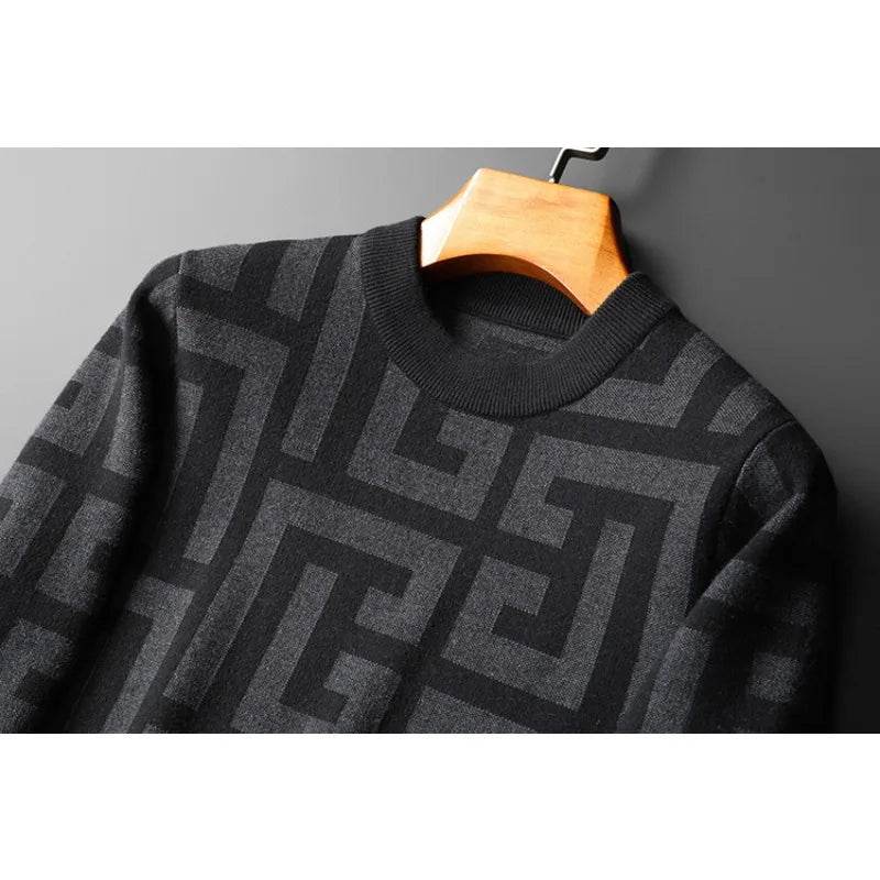 Luxury Wool Pullover Mens Sweater - AngraBech
