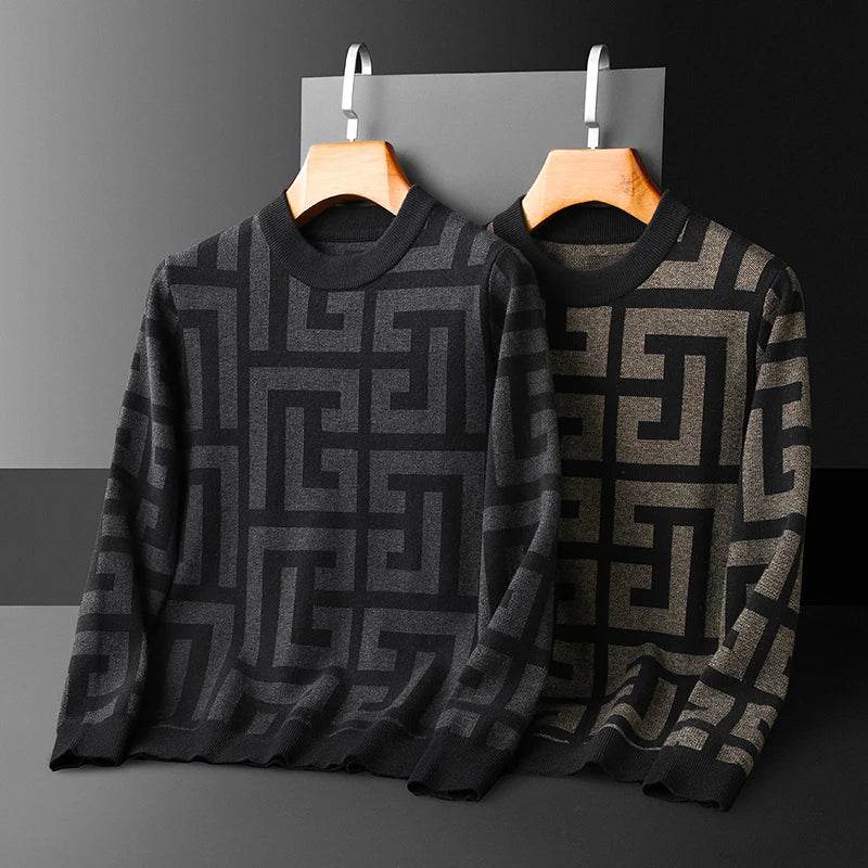 Luxury Wool Pullover Mens Sweater - AngraBech