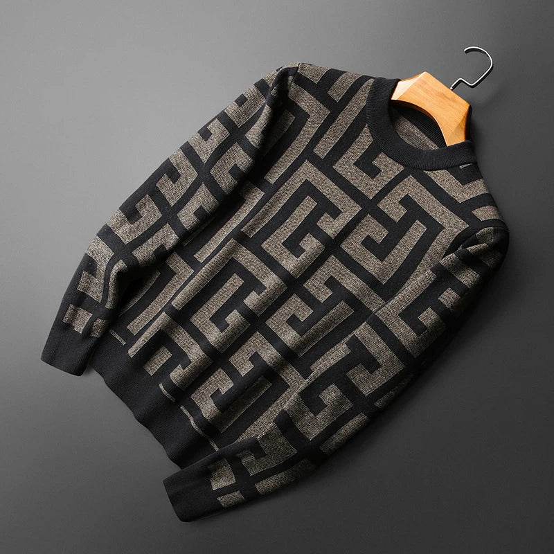 Luxury Wool Pullover Mens Sweater - AngraBech