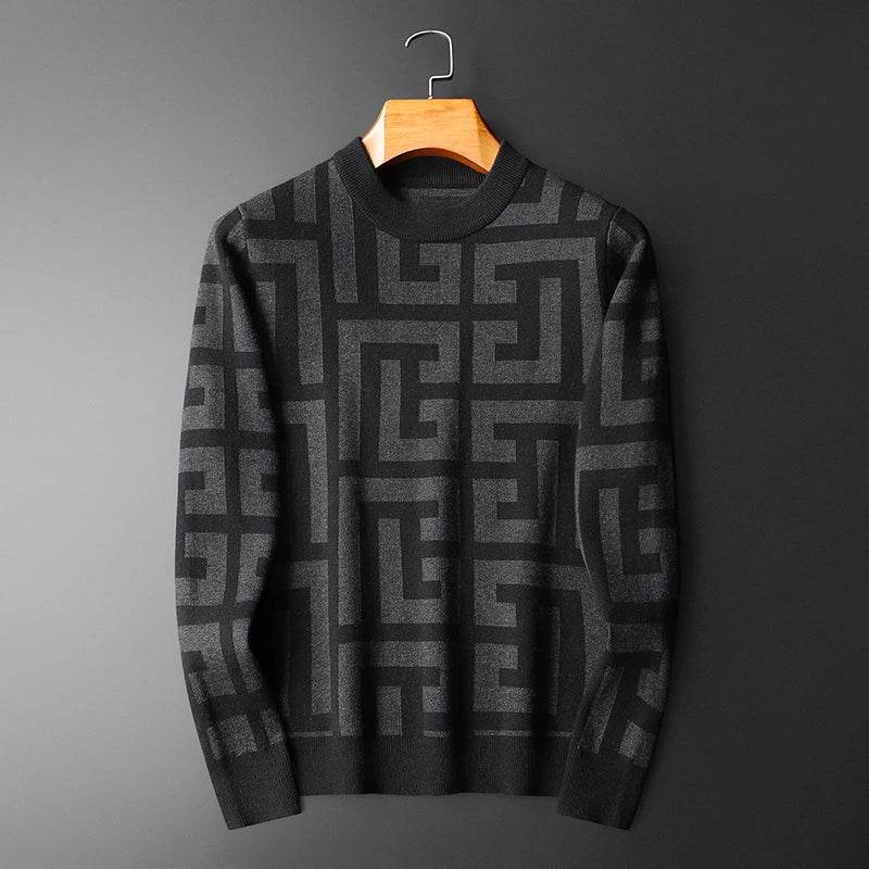 Luxury Wool Pullover Mens Sweater - AngraBech