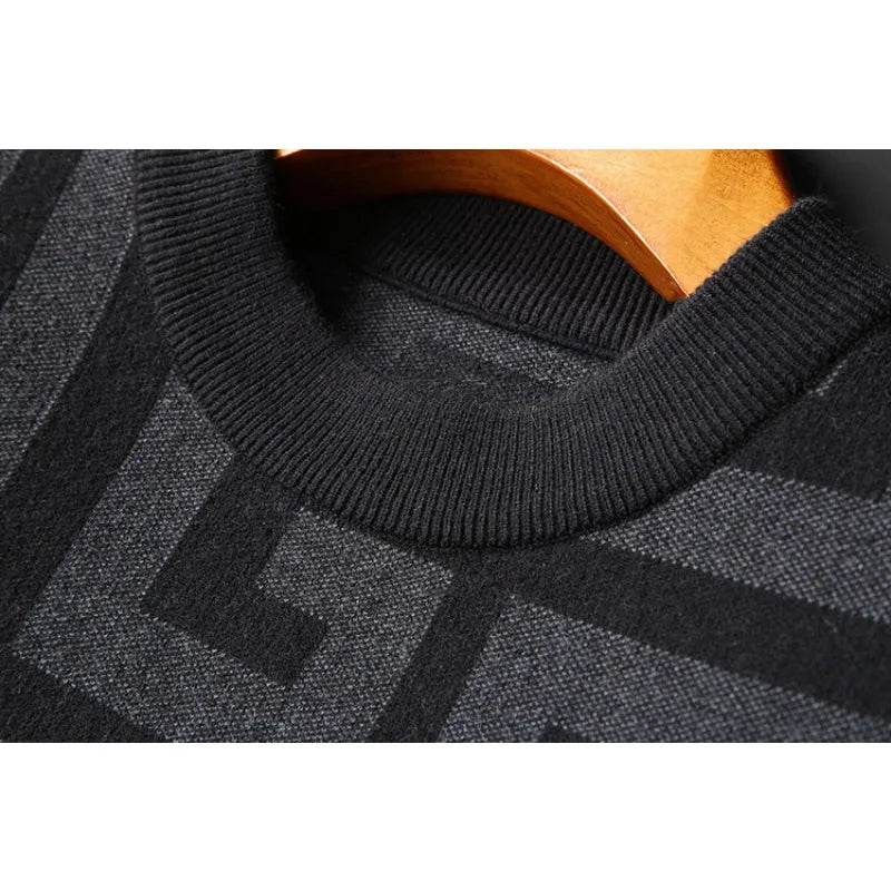 Luxury Wool Pullover Mens Sweater - AngraBech