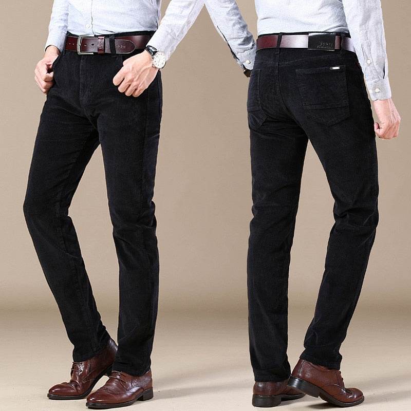 Mens Slim Fit Corduroy Pants - AngraBech