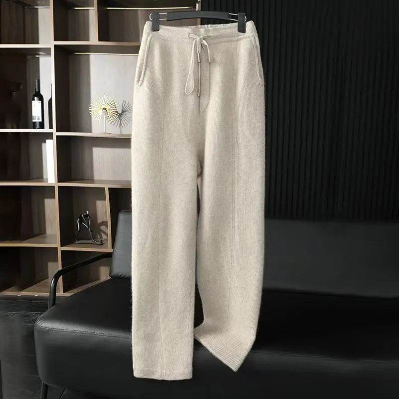 Mens Pure Cashmere Zip Hoodie Cardigan Set - AngraBech