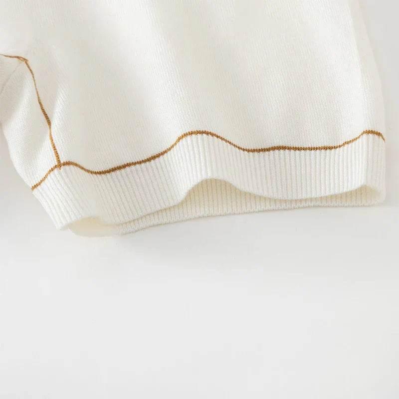 Mens Wool Knit Short Sleeve Sweater Tee - AngraBech