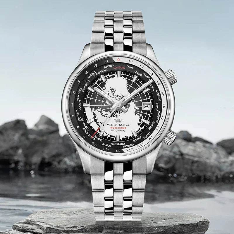 Mens Automatic Mechanical Sapphire Watch - AngraBech