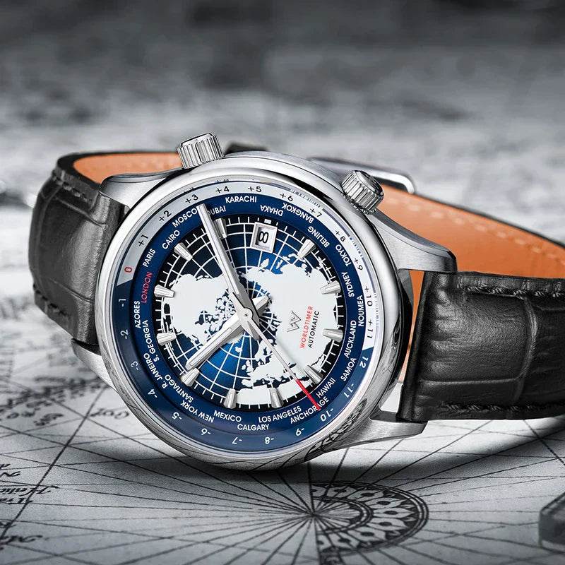 Mens Automatic Mechanical Sapphire Watch - AngraBech