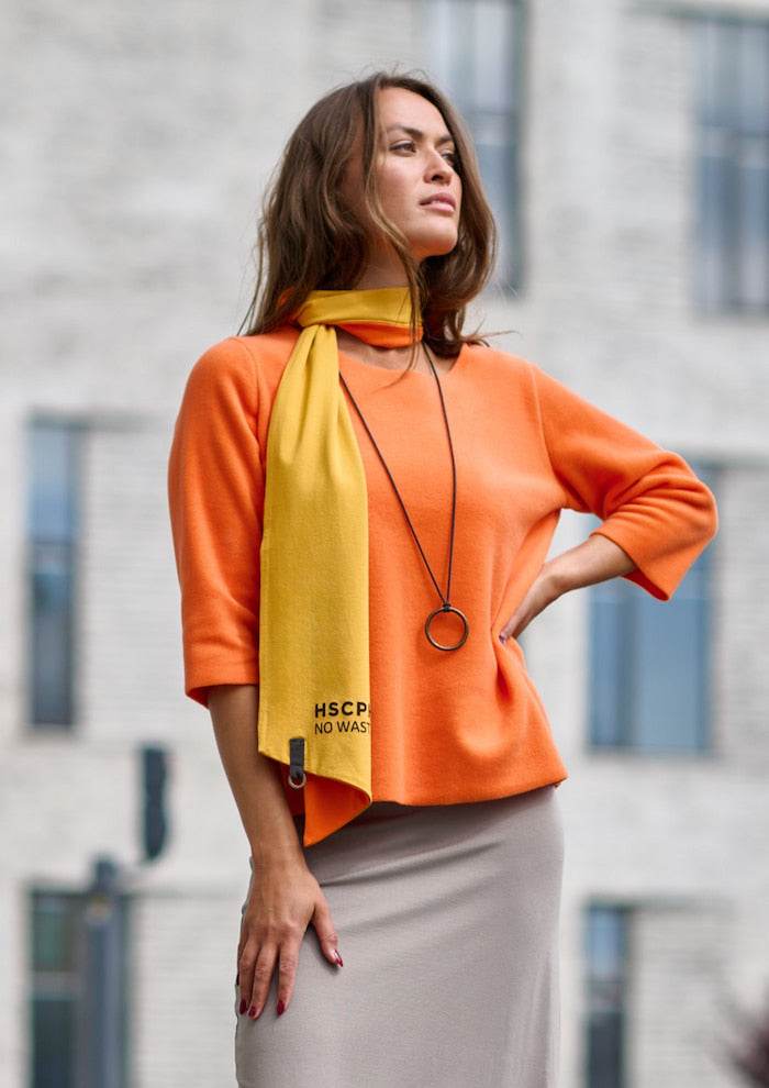 No Waste Scarf 94080nw Orange Safran - AngraBech