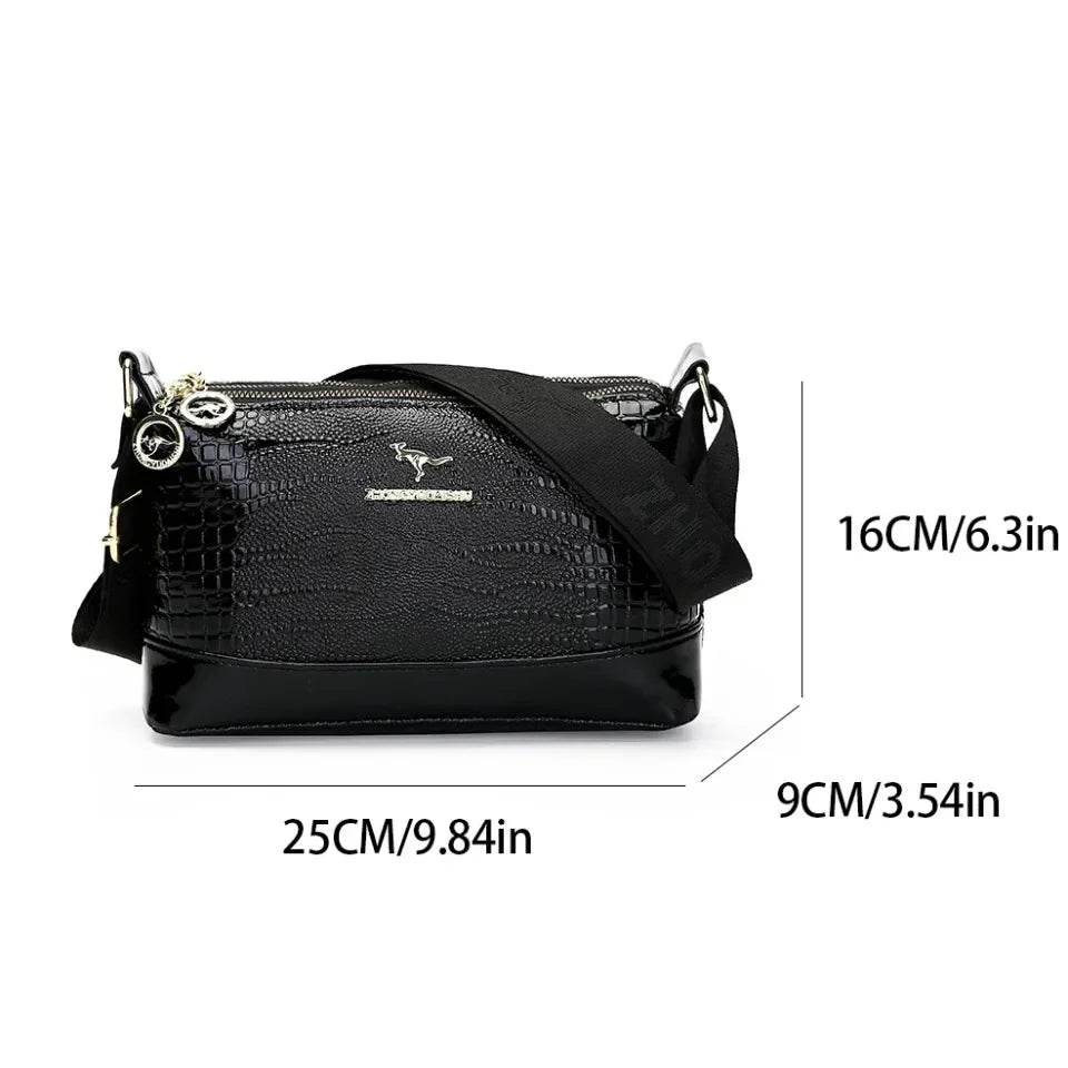 Patent Leaer Serpentine Crossbody Bag - AngraBech