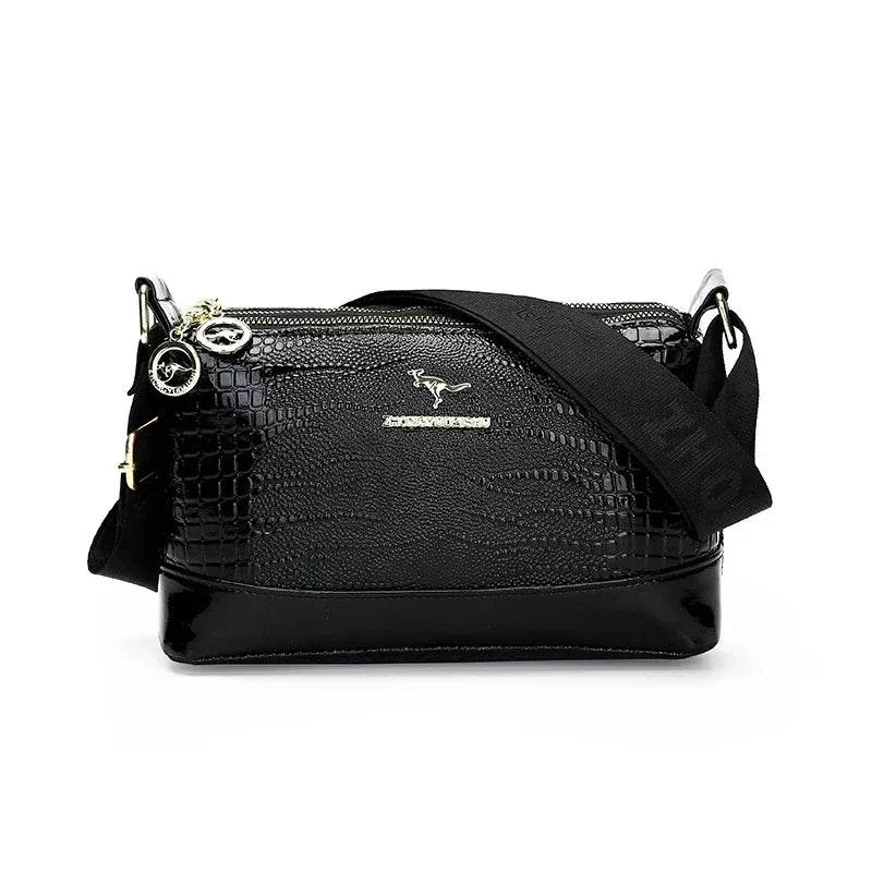 Patent Leaer Serpentine Crossbody Bag - AngraBech