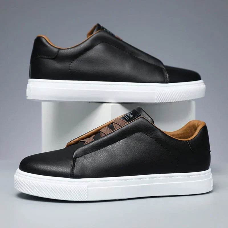 Premium Leaer Slip On Minimalist Sneakers 1 - AngraBech