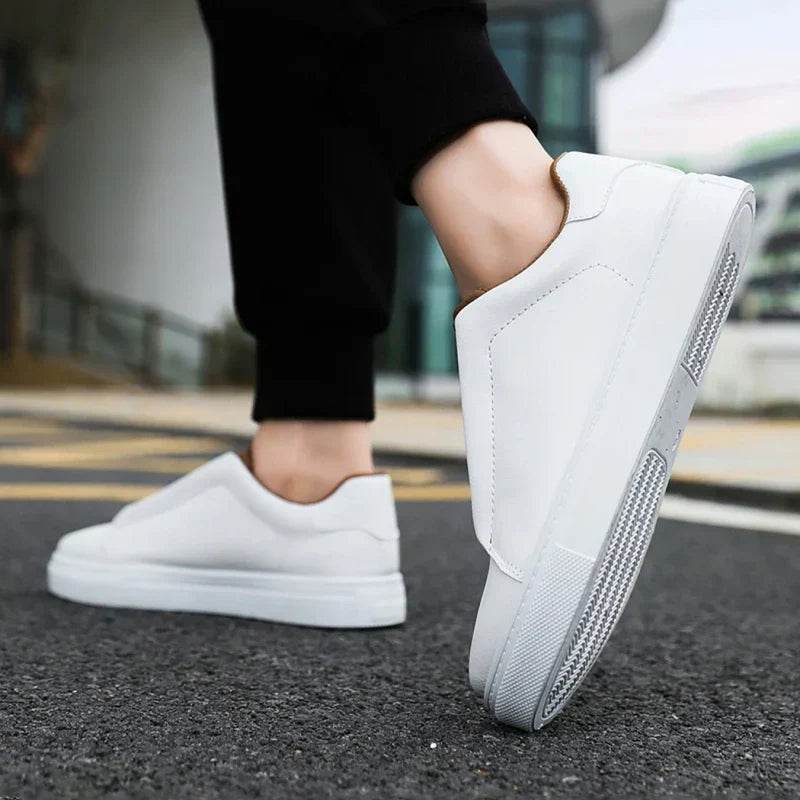 Premium Leaer Slip On Minimalist Sneakers 1 - AngraBech