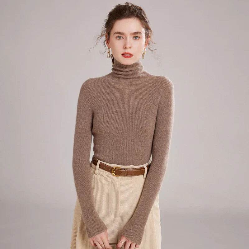 Pure Cashmere Slim Fit Turtlene Sweater 1 - AngraBech