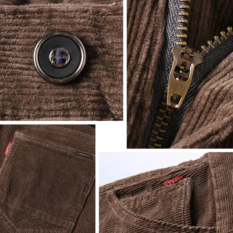 Men's Slim Fit Corduroy Pants