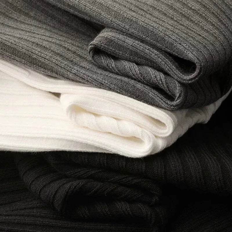 Slim Fit Vertical Stripe Polo Sweater - AngraBech