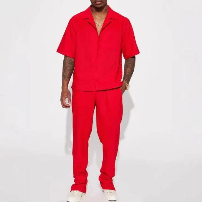 Spring Casual Two Piece Set For Men - AngraBech