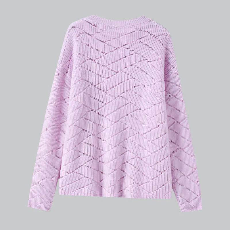 Spring Pure Cashmere Knit Pullover 1 - AngraBech