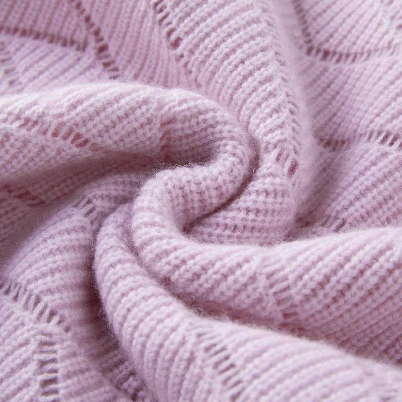 Spring Pure Cashmere Knit Pullover 1 - AngraBech