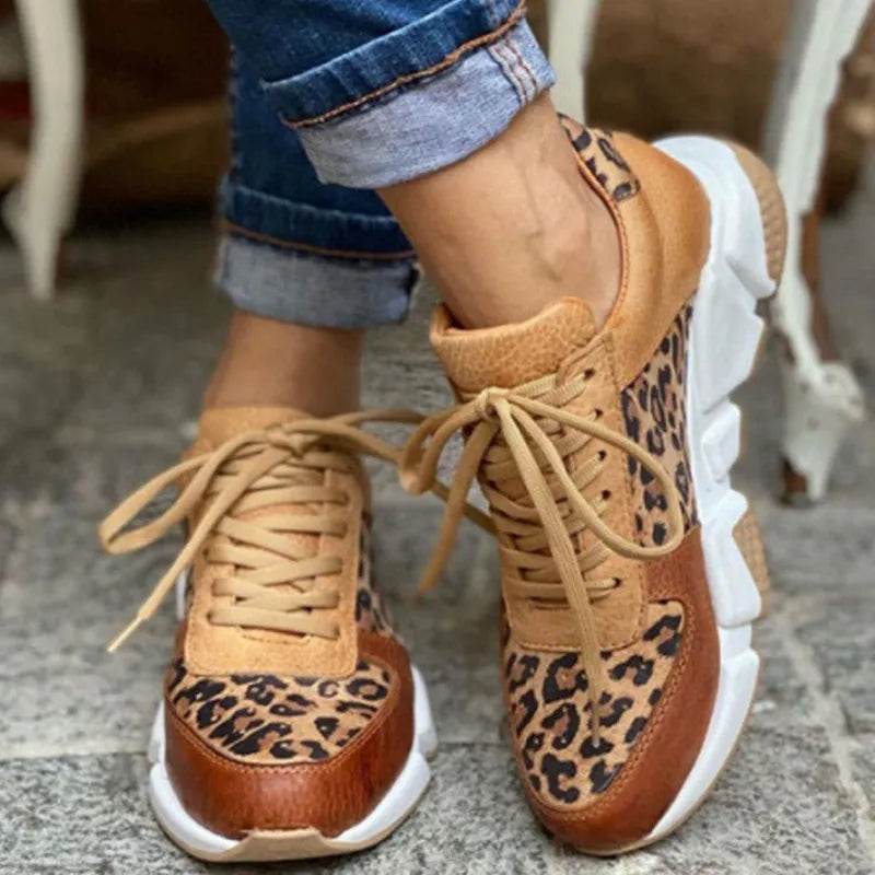 Stylish Leopard Print I Sole Sneakers - AngraBech