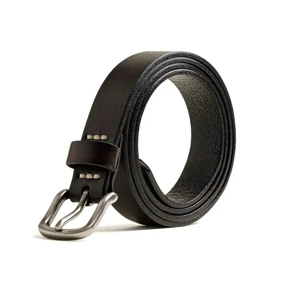 In Genuine Cowhide Stitched Retro Belt - AngraBech