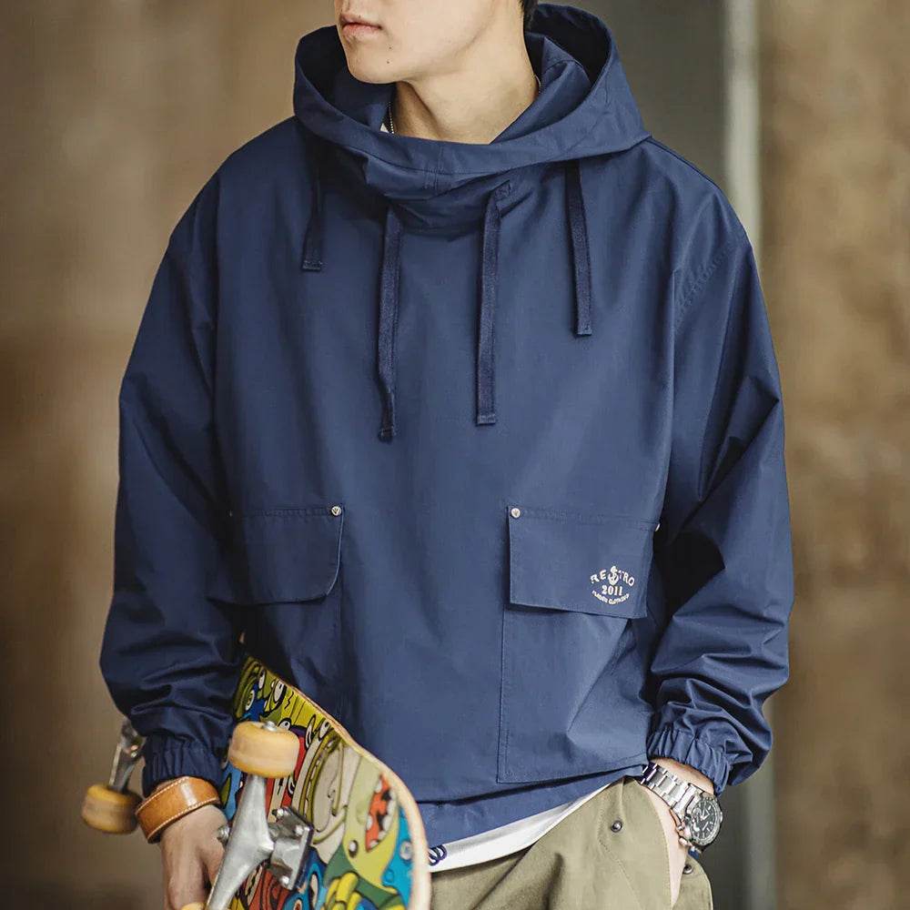 Vintage Windproof De Smo Hoodie - AngraBech