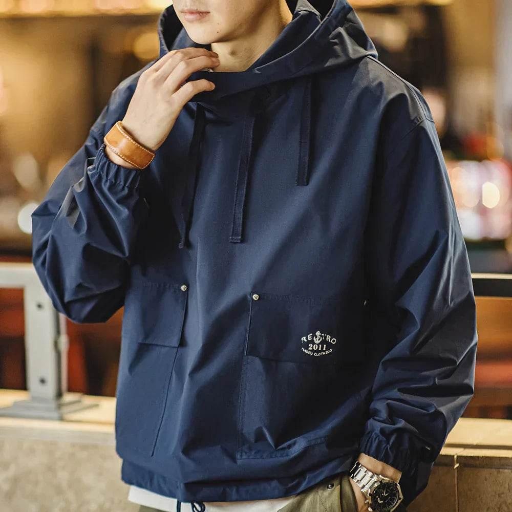 Vintage Windproof De Smo Hoodie - AngraBech