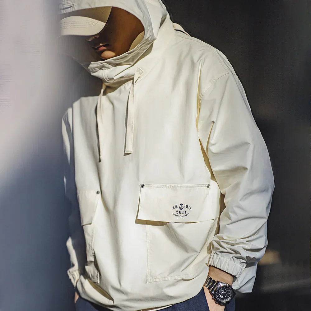 Vintage Windproof De Smo Hoodie - AngraBech