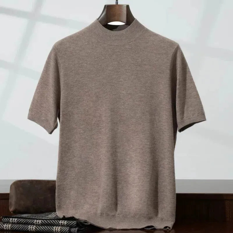 Mens Lightweight Wool Knit Base Shirt - AngraBech