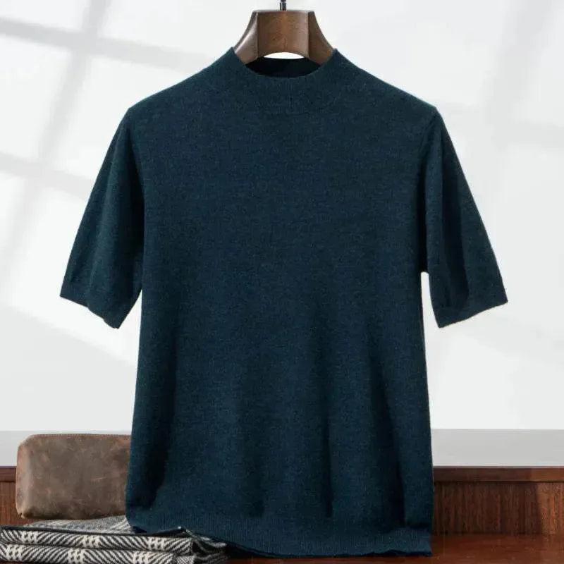 Mens Lightweight Wool Knit Base Shirt - AngraBech