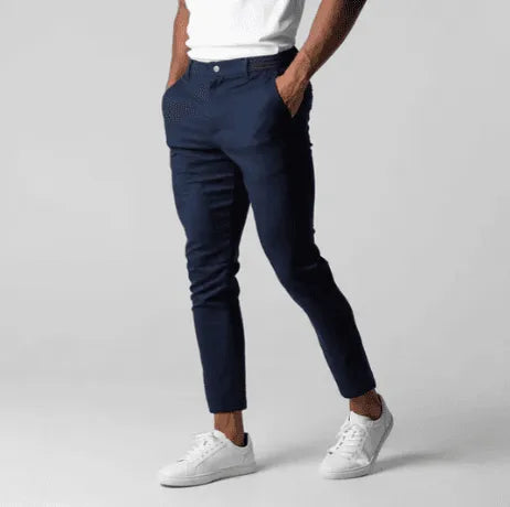 Slim Fit Stretch Chino Trousers - AngraBech