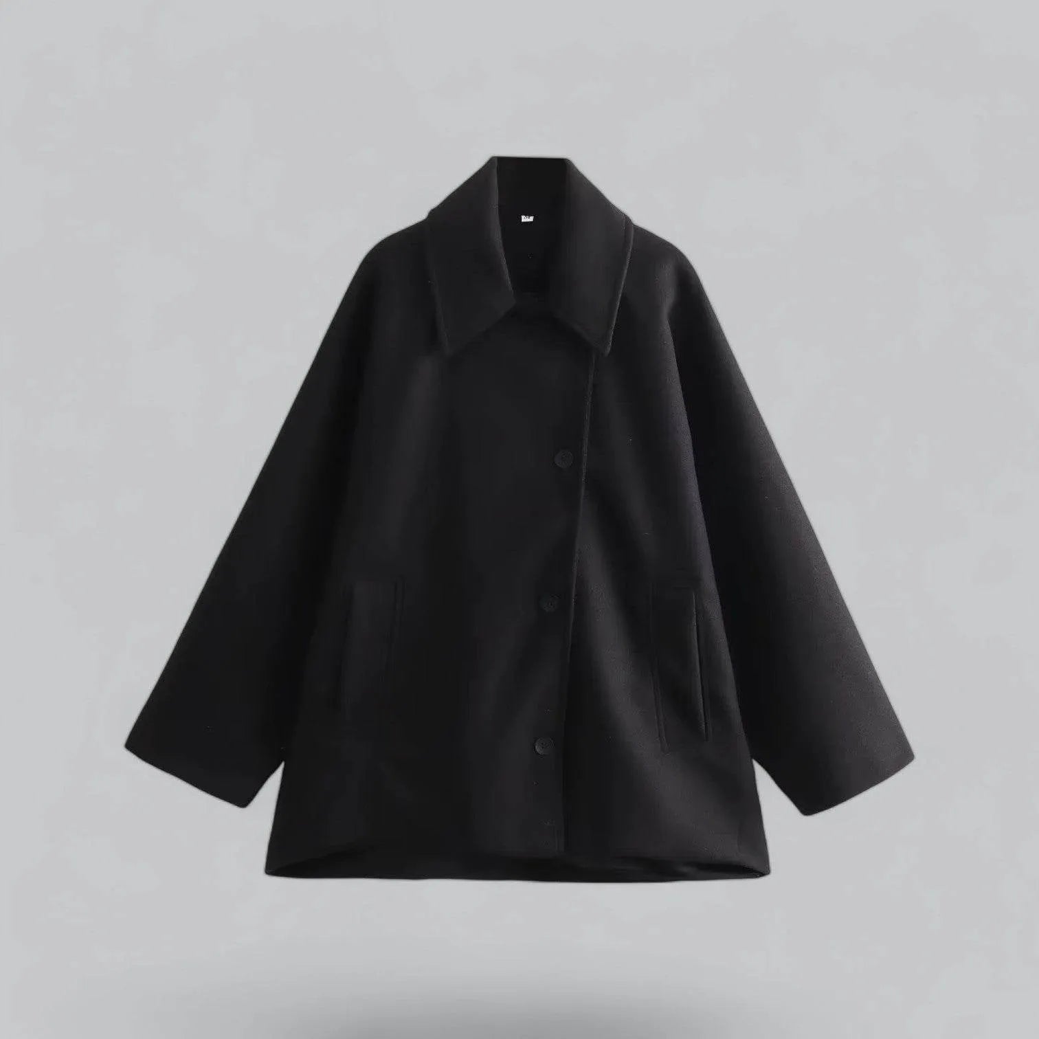 Chic Oversized Short Trench Coat - AngraBech
