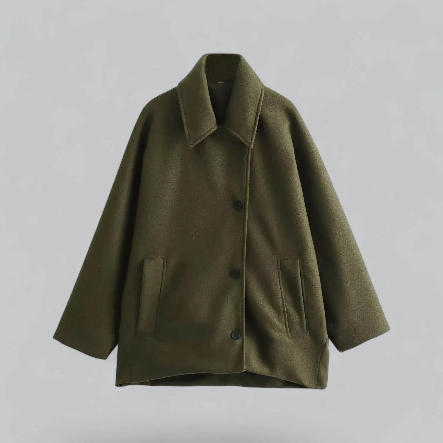 Chic Oversized Short Trench Coat - AngraBech