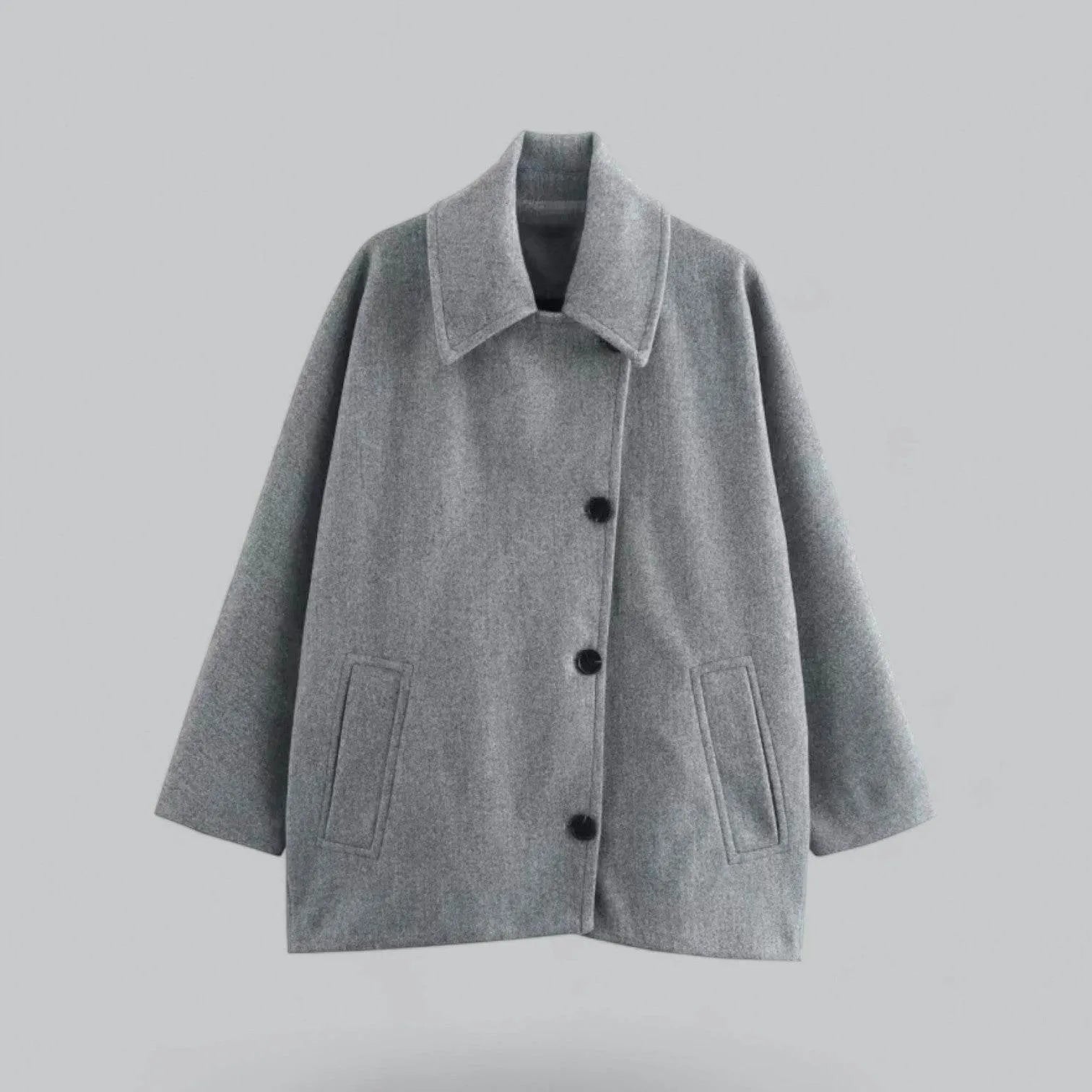 Chic Oversized Short Trench Coat - AngraBech